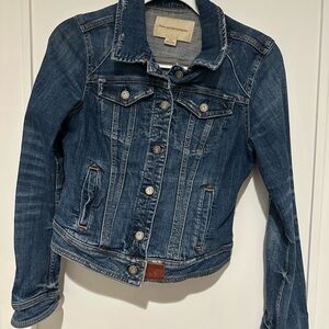 Denim Jacket with Button Closure